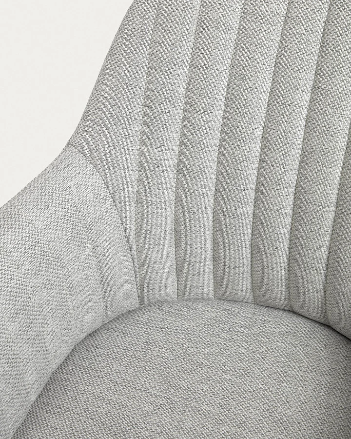 Офисное кресло Madina светло-серое - фото 11