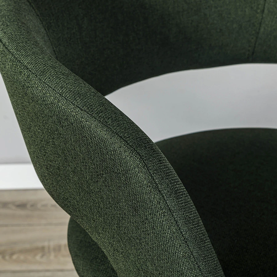 Кресло Бар.Hugs тёмно-зеленый/черный - фото 11
