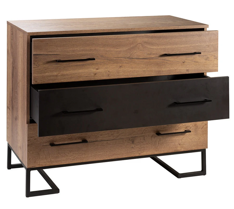 Комод с 3 ящиками Loft Табак - фото 4