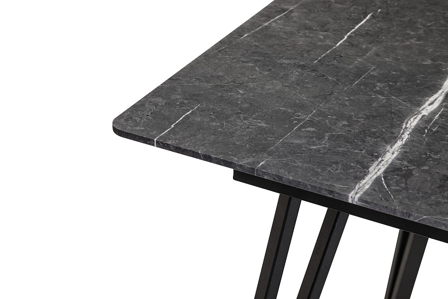 Стол Диего 960*960 мрамор графит со скосом - фото 3