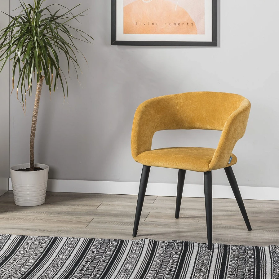 Стул Hugs желтый/черный - фото 10