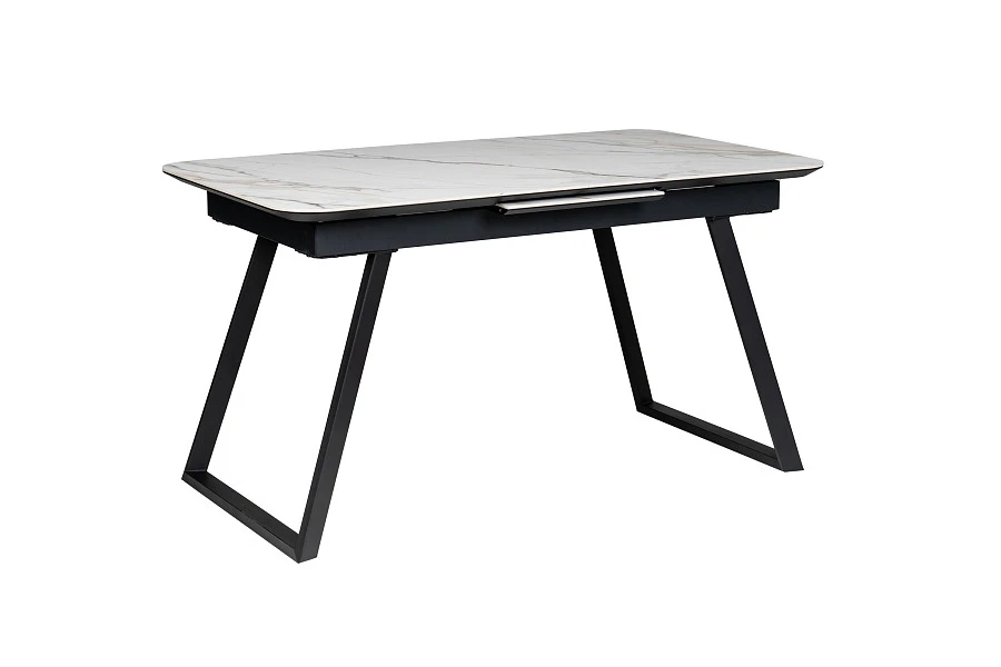 Стол Пеле раздвиж. 120-150 Керамогранит Светлый Мрамор