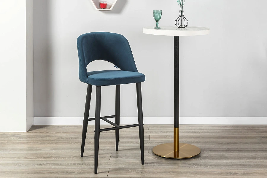 Кресло Бар.Lars Diag blue/черный - фото 13