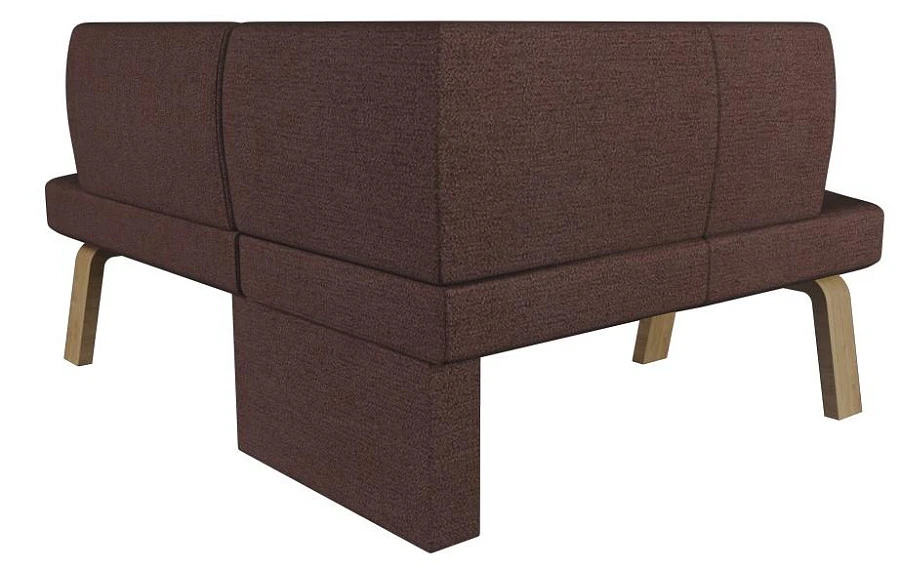 Диван кухон. Pride 120-158 L coffe 1240*1620*830 - фото 2