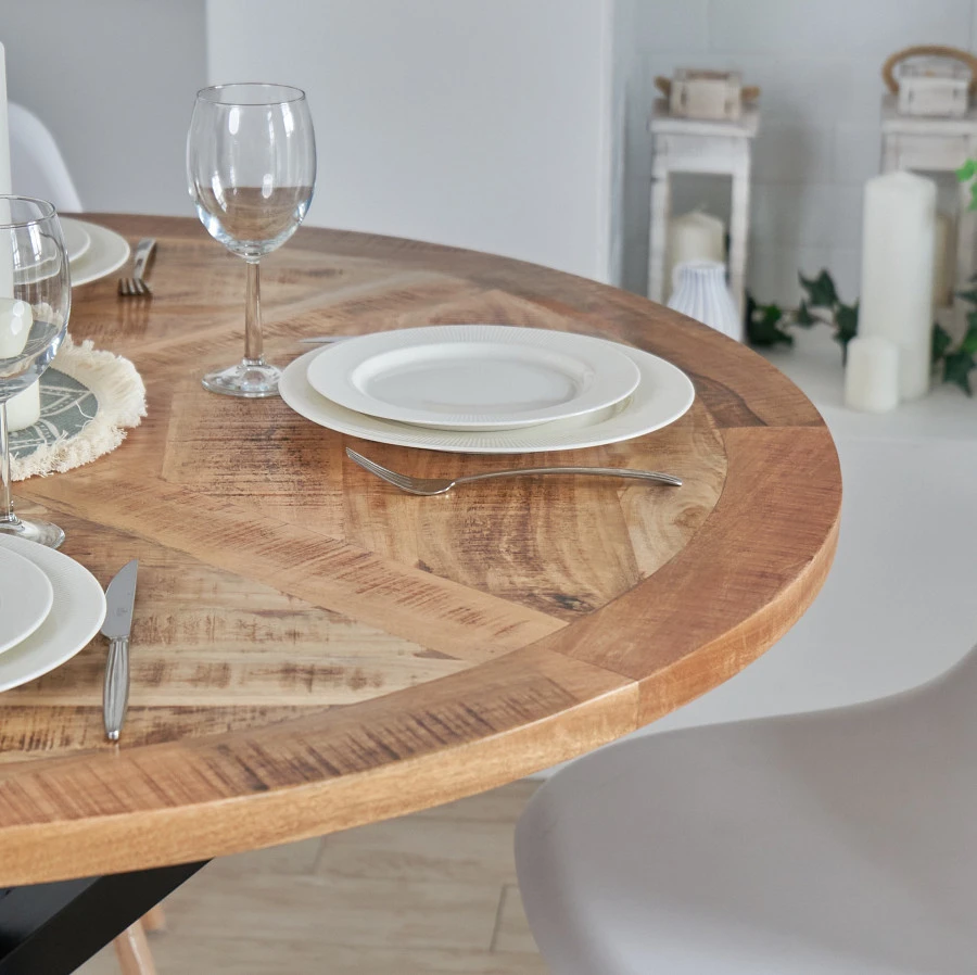 Обеденный стол из массива, АГВИД, круглый - фото 5