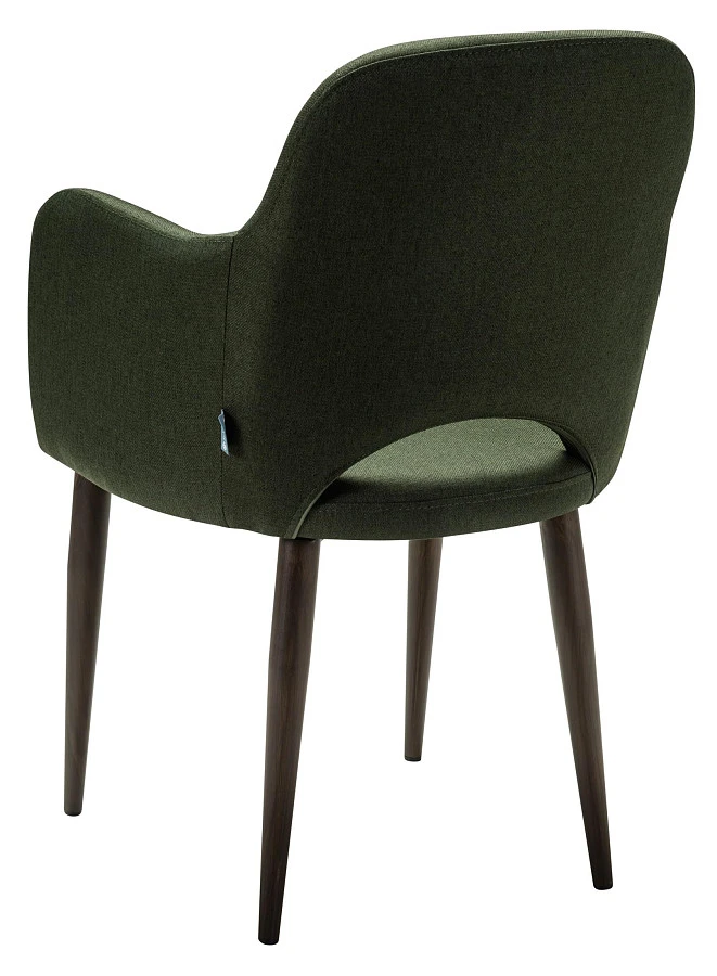 Кресло Ledger темно-зеленый/т. орех - фото 4