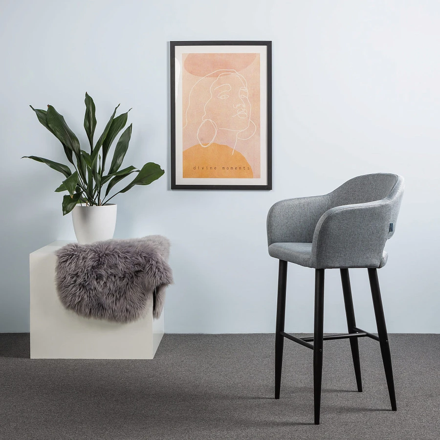 Кресло Бар Oscar Грей/Черный - фото 9