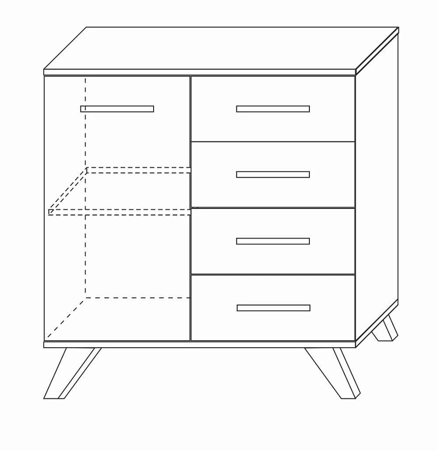 Комод Вега Скандинавия 900 - фото 3