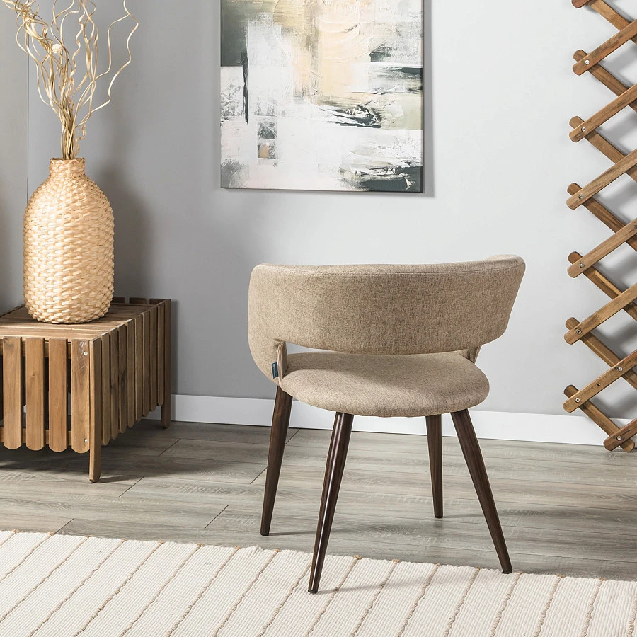 Стул Hugs beige/т.орех - фото 9