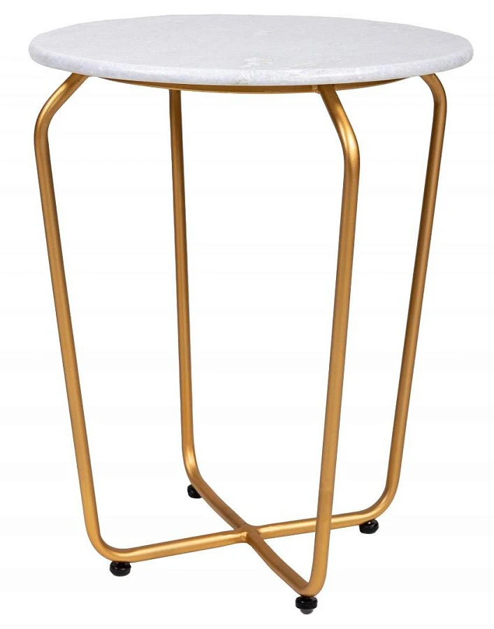 Кофейный столик Marble белый 0.45x0.4x0.4м