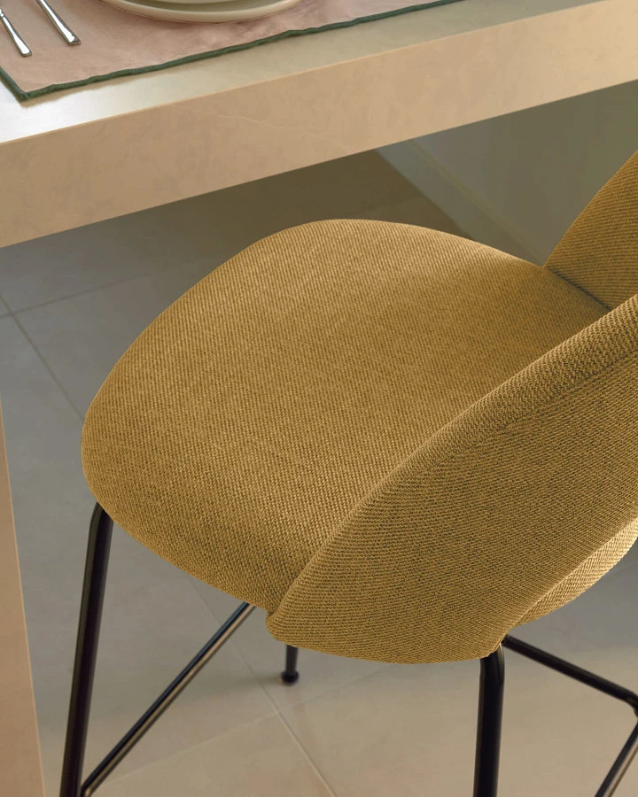 Полубарный стул Mahalia горчично-желтый - фото 3