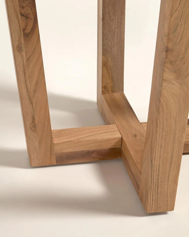 Стол Nahla массив акации d 90 см - фото 5