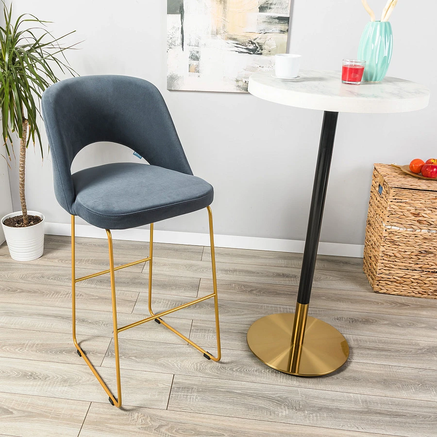 Кресло Бар. Lars Diag grey/Линк золото - фото 8