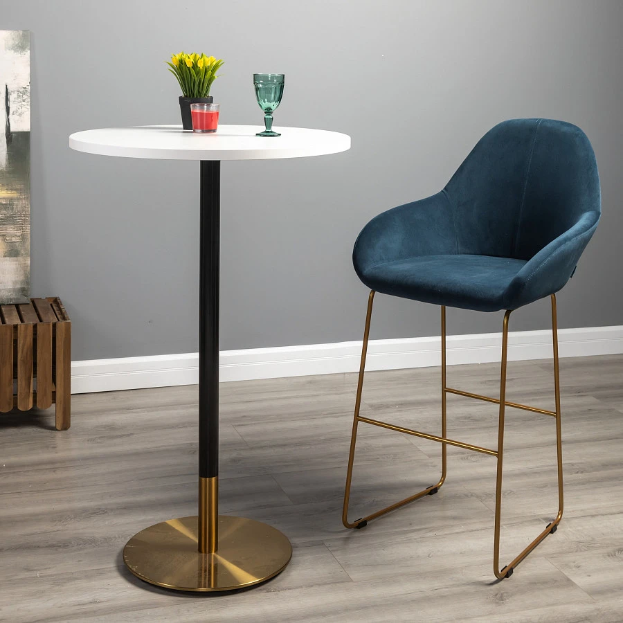 Кресло Бар. Kent Diag blue/Линк золото - фото 12