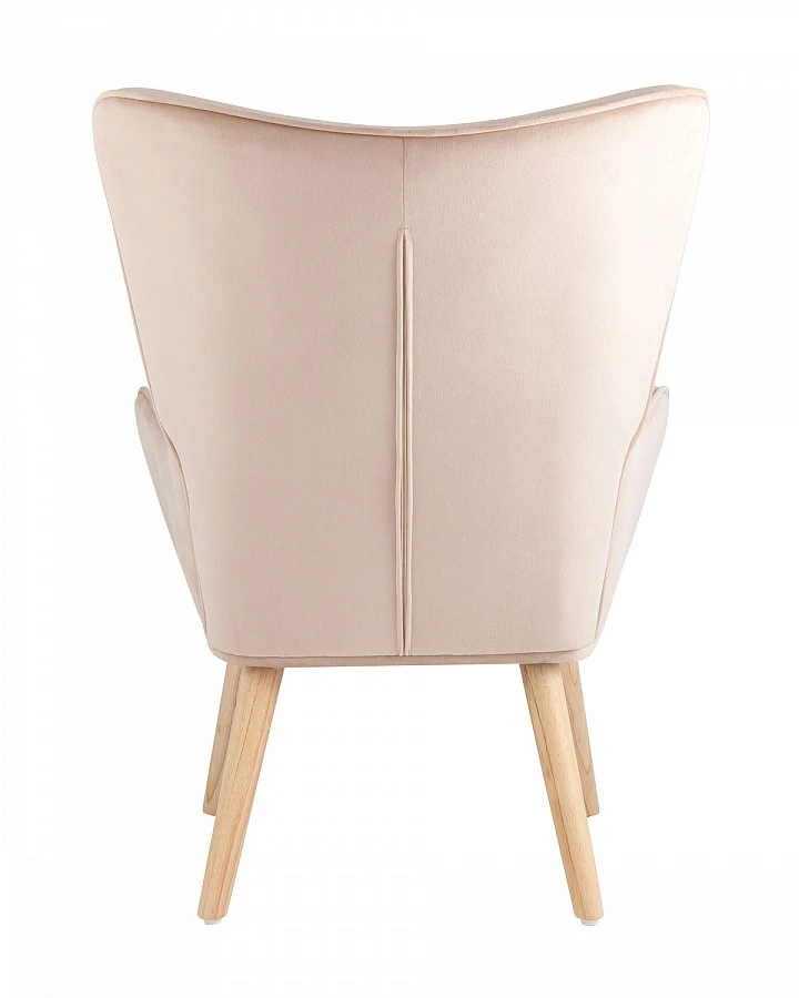 Кресло Хью велюр бежевый - фото 4