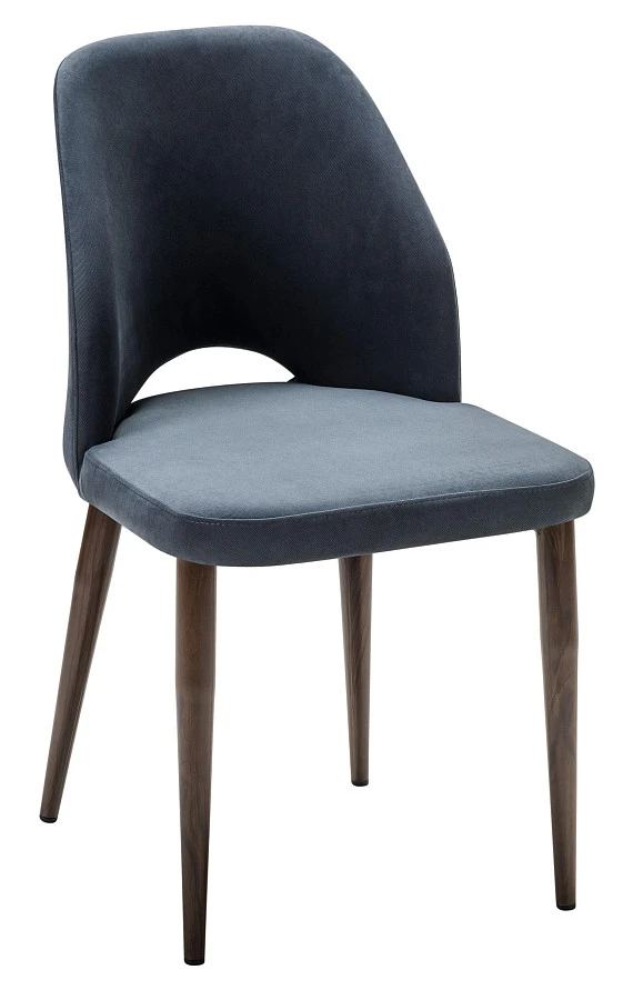 Стул Ledger Diag grey/т. орех