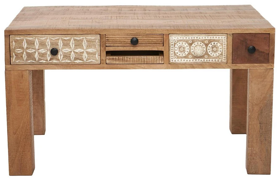 Журнальный стол из массива, ГОБИНД 5 ящиков - фото 2