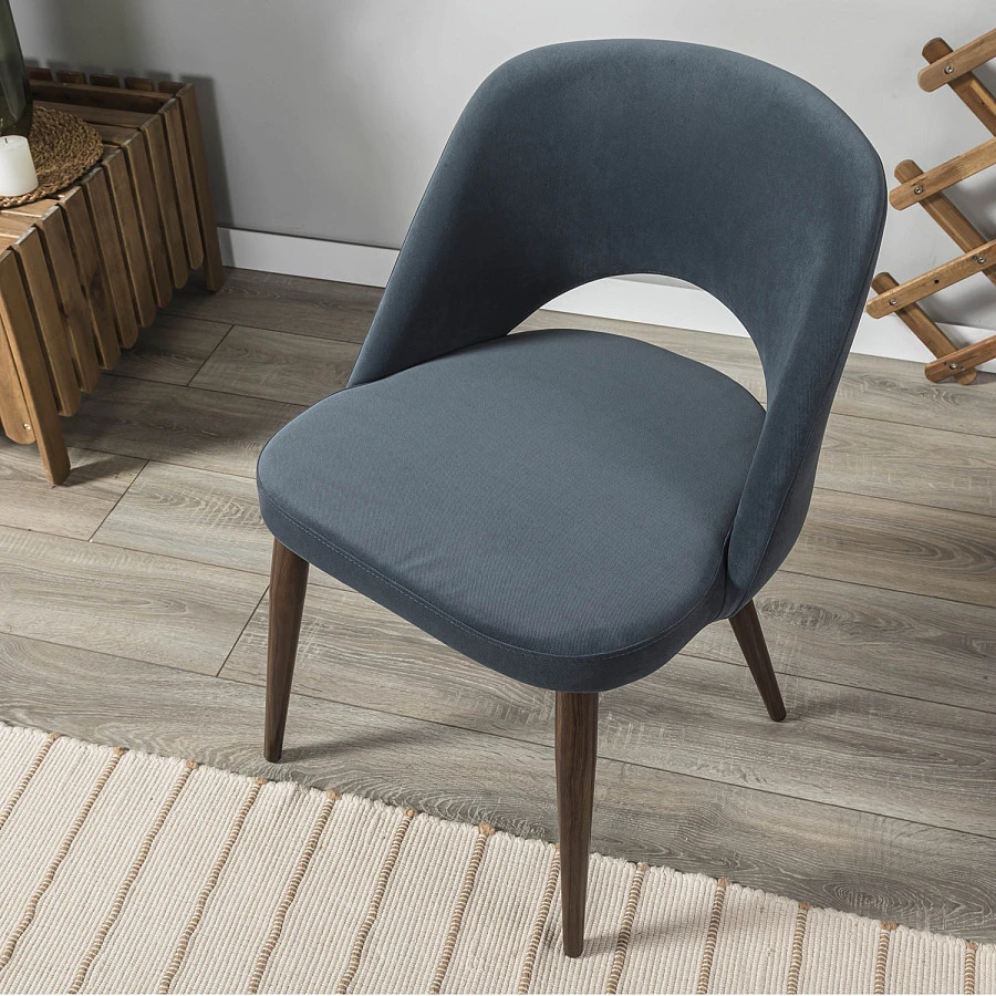 Стул Lars Diag grey/т.орех - фото 13