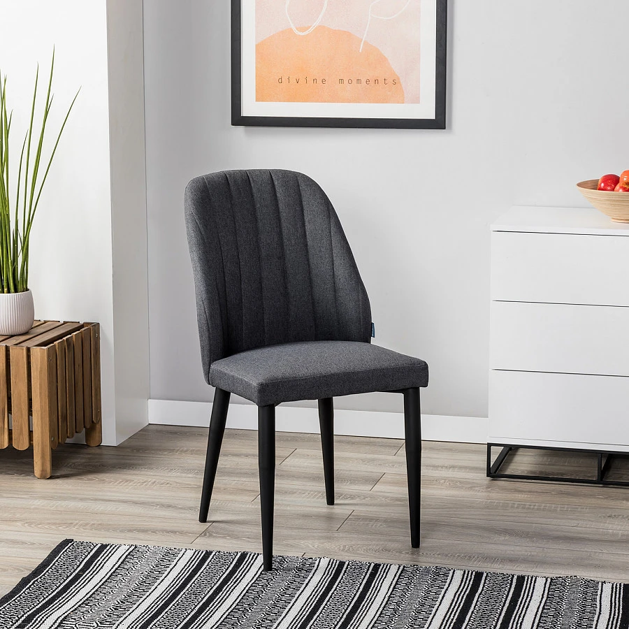 Стул Alen темно-серый/черный - фото 8