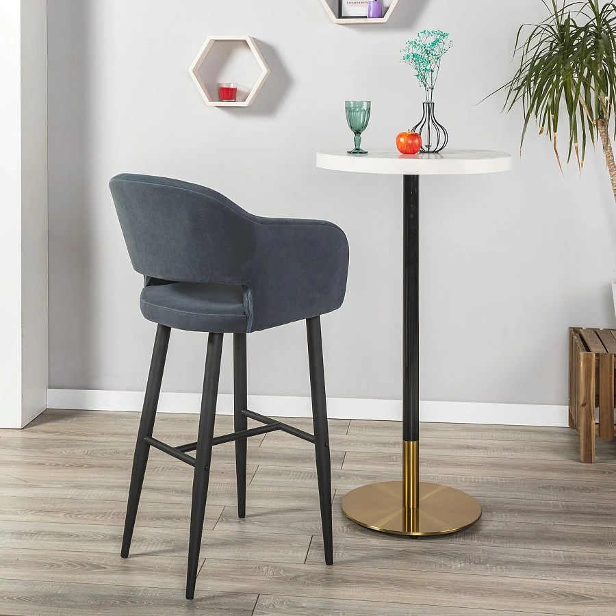 Кресло Бар.Oscar Diag grey/черный - фото 6