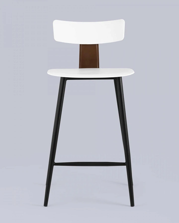 Стул полубарный ANT белый - фото 4