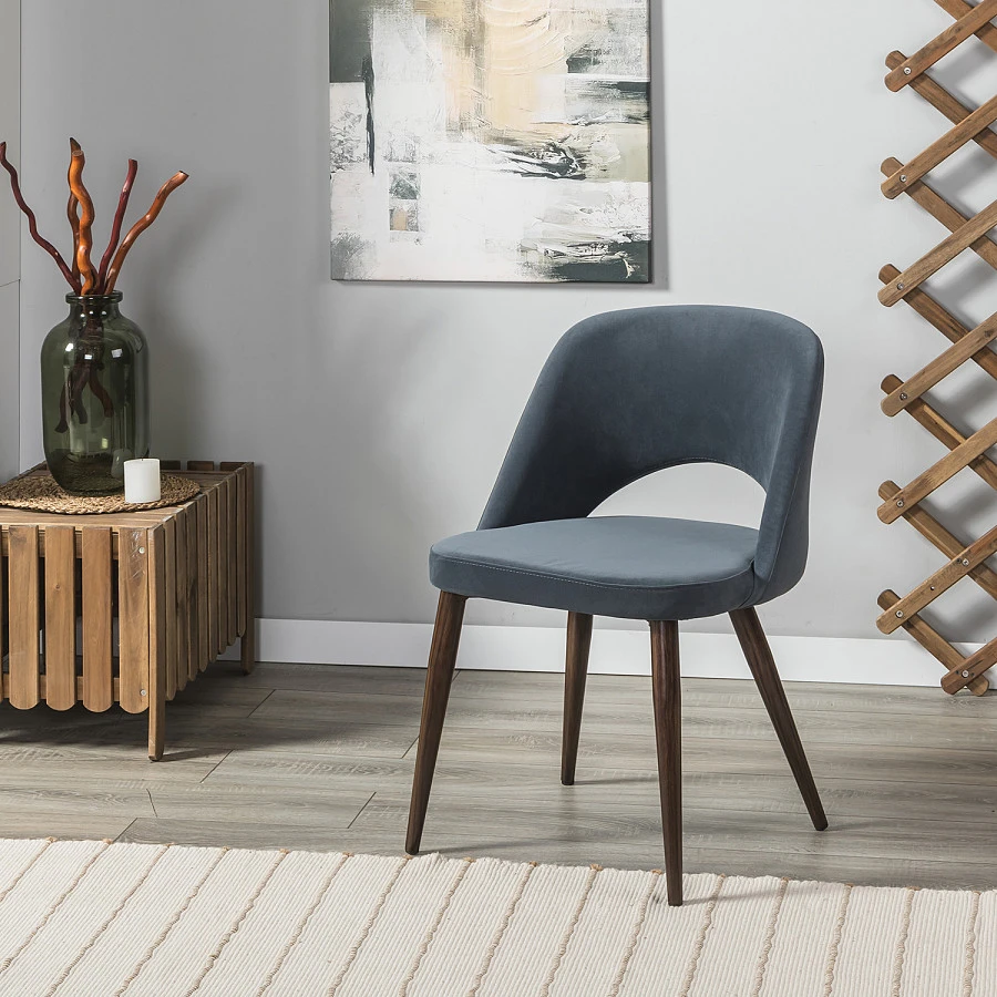 Стул Lars Diag grey/т.орех - фото 10