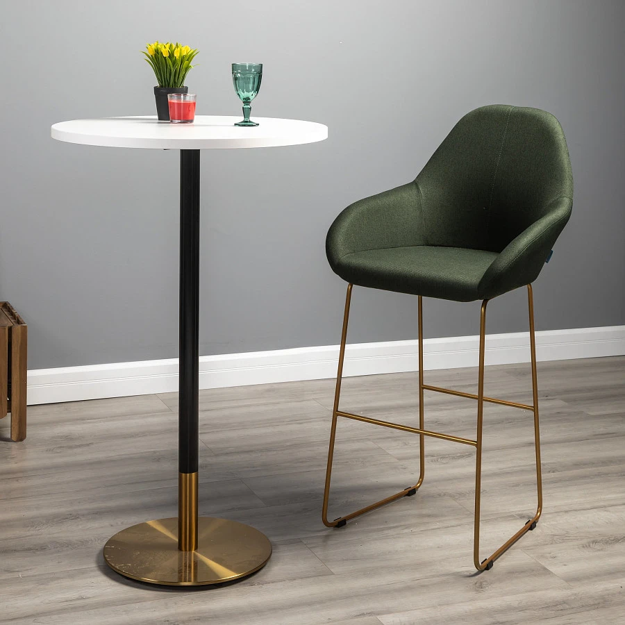 Кресло Бар. Kent тёмно-зеленый/Линк золото - фото 12