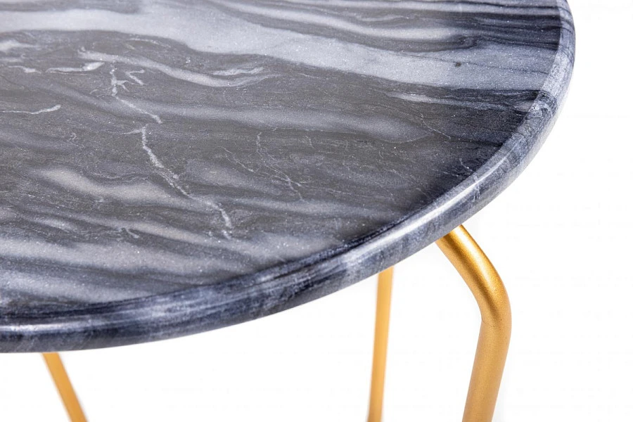 Кофейный столик Marble серый 0.45x0.4x0.4м - фото 4