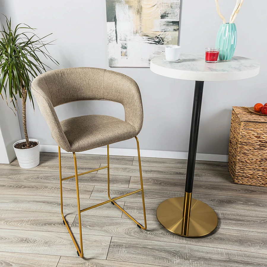 Кресло Бар. Hugs beige/Линк золото - фото 7