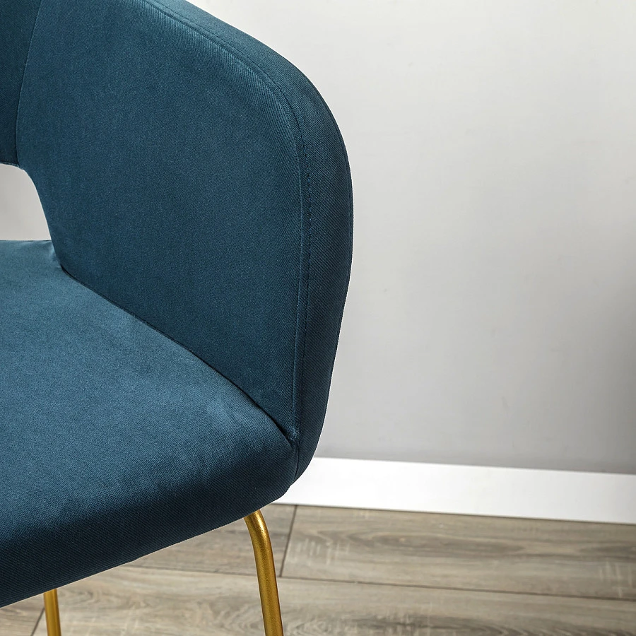 Кресло Бар. Oscar Diag blue/Линк золото - фото 11