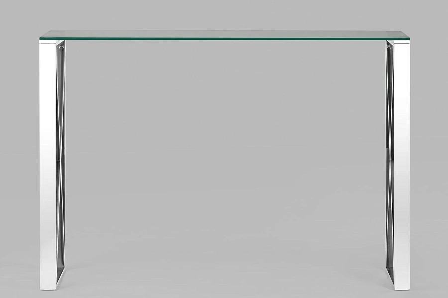 Консоль КРОСС 115*30 серебро - фото 3