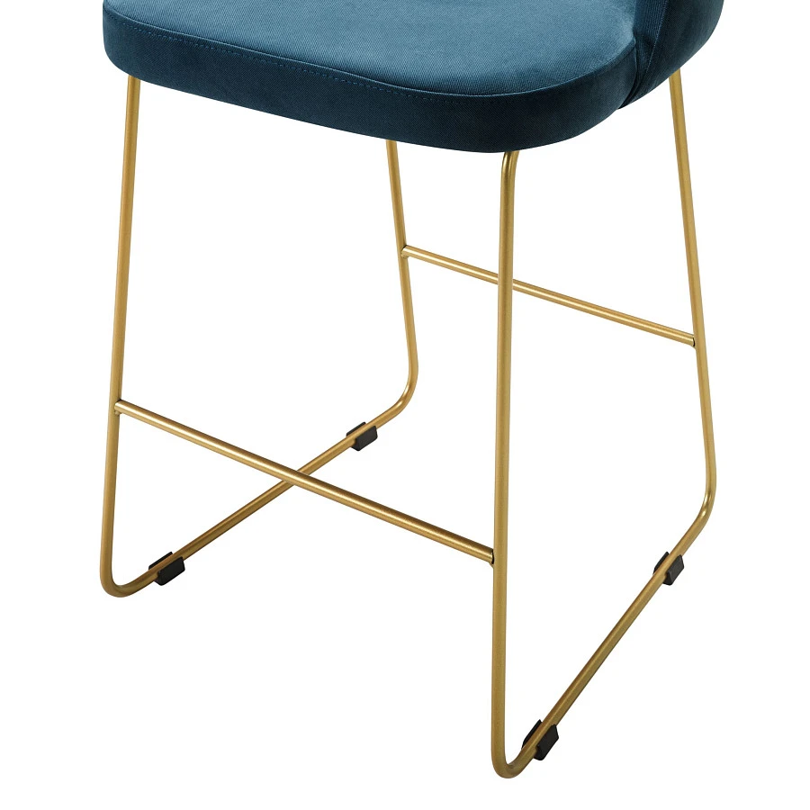 Кресло полубар Lars Diag blue/Линк золото - фото 5