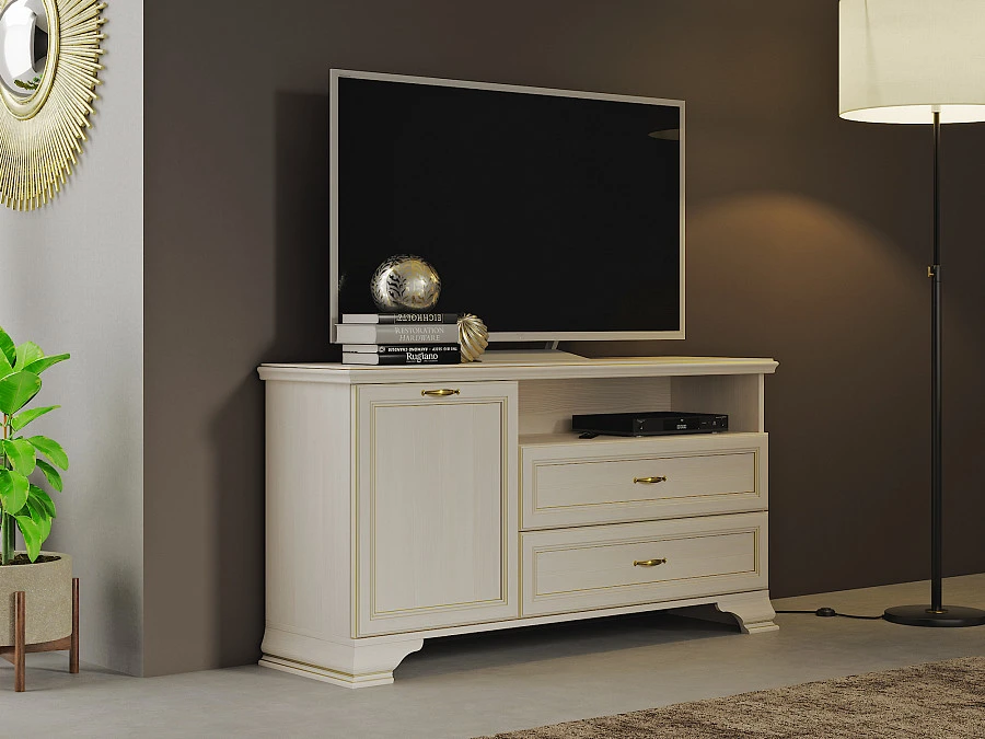 Тумба для аппаратуры 2 Сиена бодега белый - фото 4