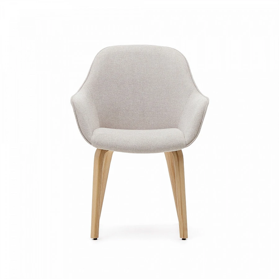 Стул Aleli беж.синель/ножки массив ясеня - фото 5