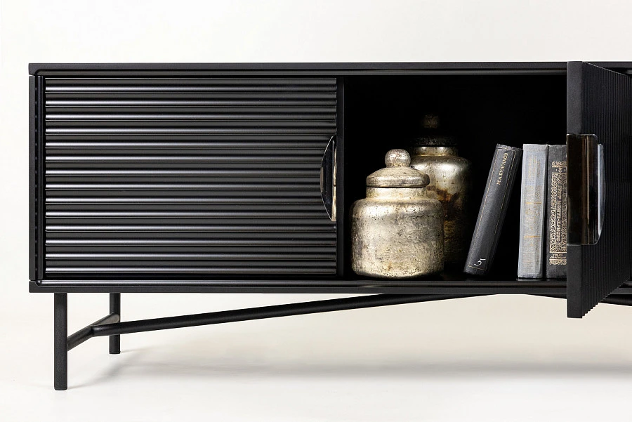 ТВ-тумба HAINES черная 0.5x1.5x0.4м - фото 3