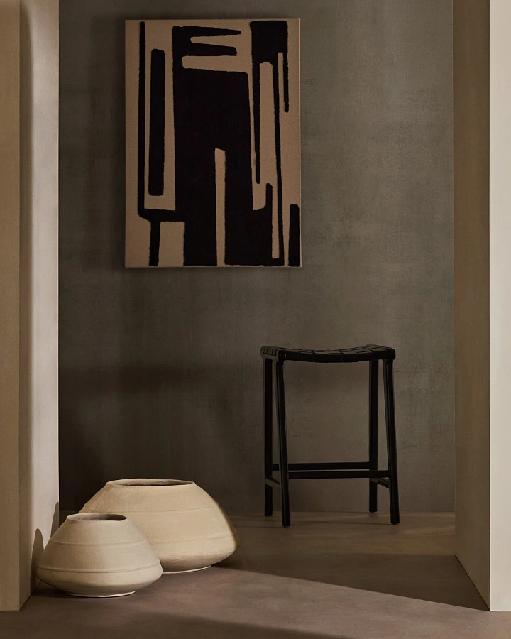 Ваза из папье-маше Sylan белого цвета 60 см - фото 3