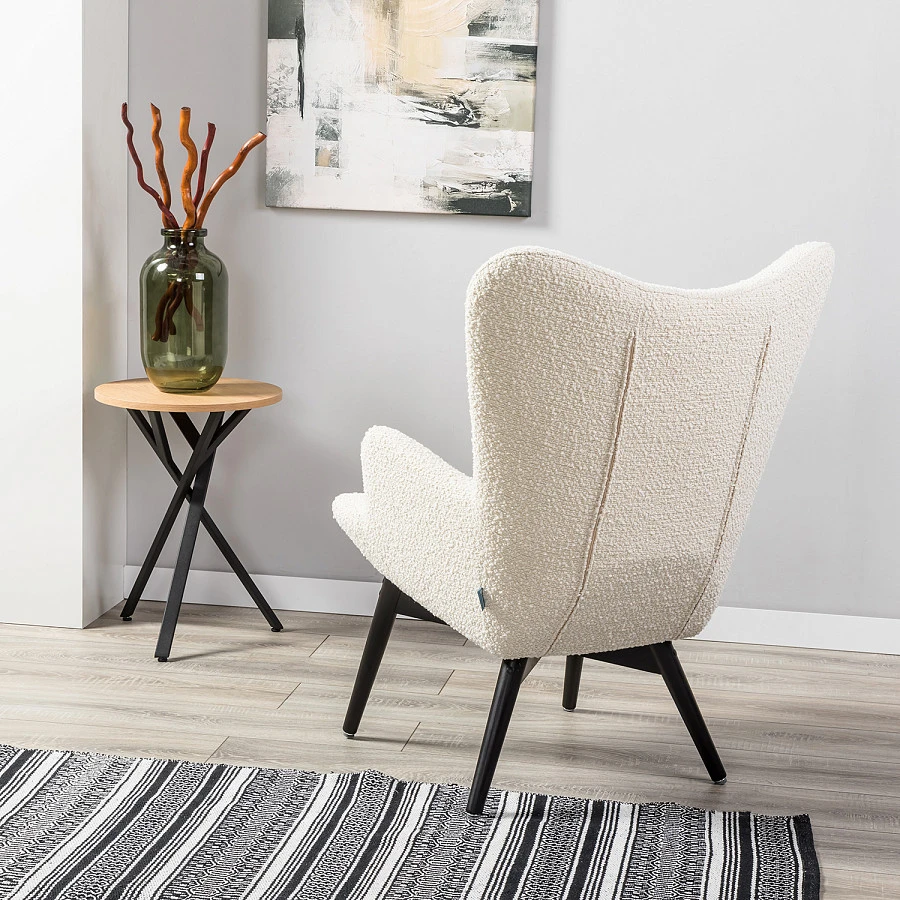 Кресло Хайбэк бежевый/венге - фото 13