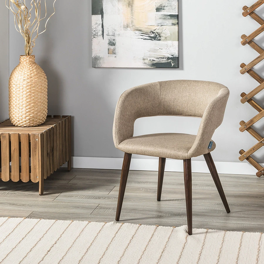 Стул Hugs beige/т.орех - фото 10