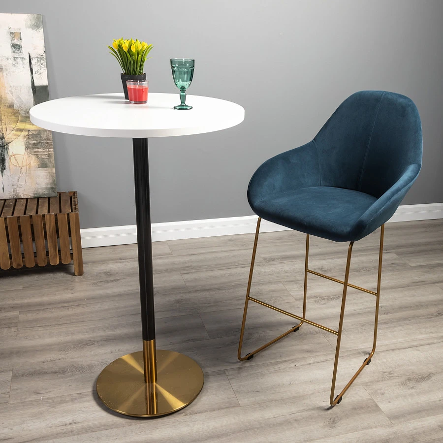 Кресло Бар. Kent Diag blue/Линк золото - фото 13