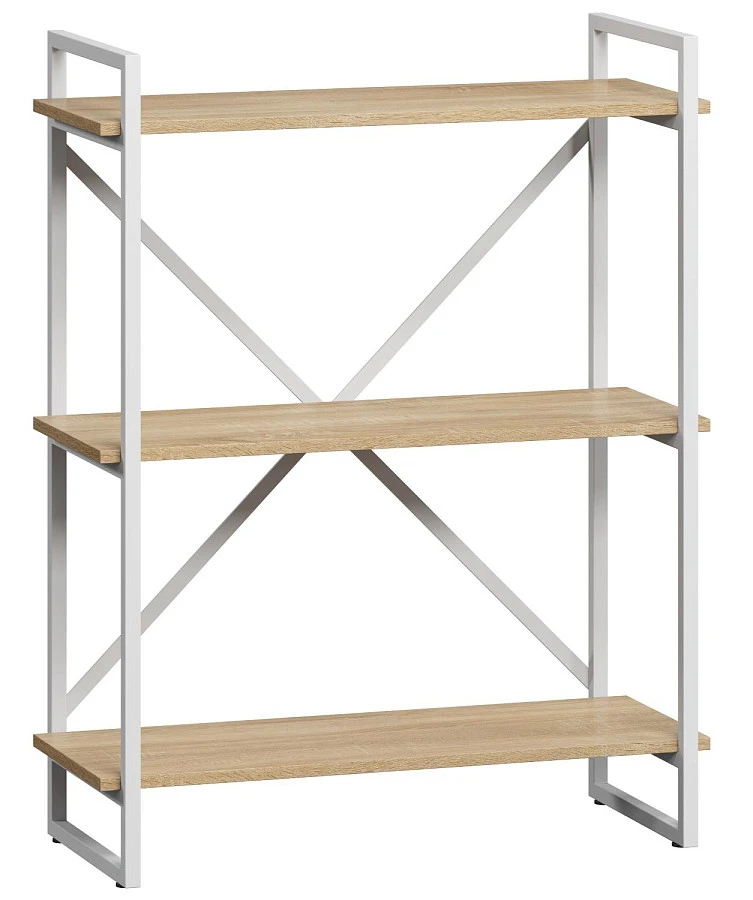 Стеллаж Мальборк Рант 80 Дуб Сонома белое основ.