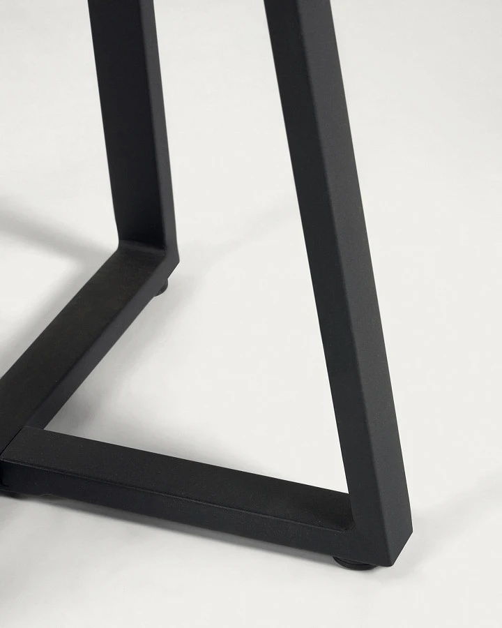 Круглый стол из терраццо Tella, черный Ø 75 см - фото 6