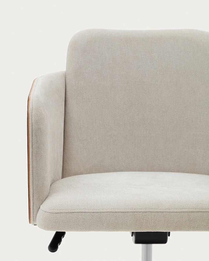 Стул Madai из беж.синели и ясеневого шпона нат. - фото 8