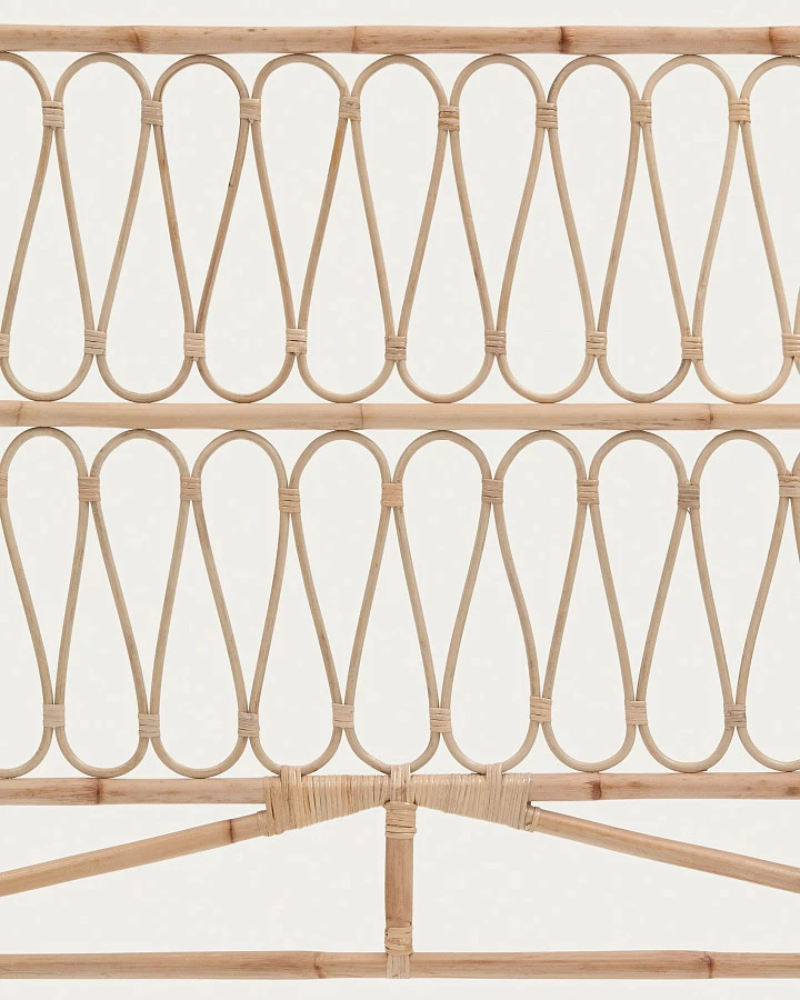 Caterina Изголовье из ротанга с натуральной отделкой для кроватей 150 см - фото 4