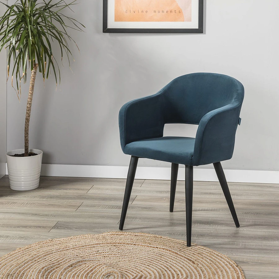 Стул Oscar Diag blue/черный - фото 10