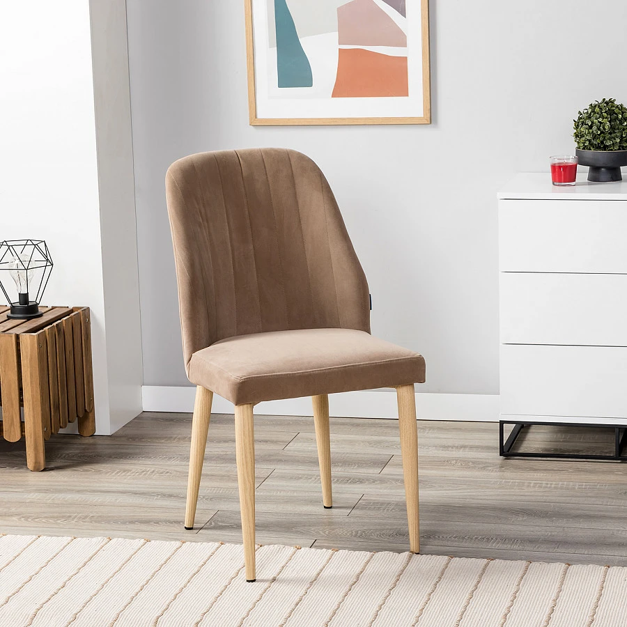 Стул Alen Diag beige/нат.дуб - фото 8