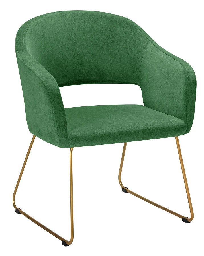Кресло Oscar зеленый/Линк золото