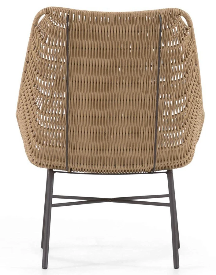 Веревочное кресло Abeli бежевого цвета - фото 10