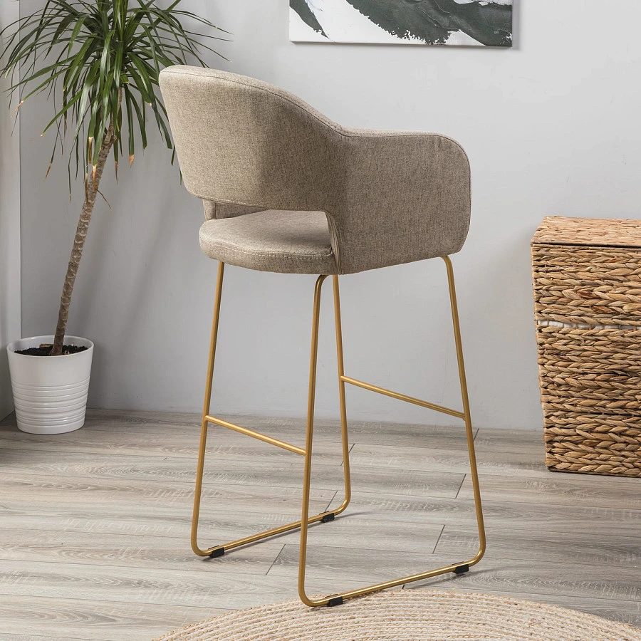 Кресло Бар Oscar Браун/ЛинкЗолот - фото 11