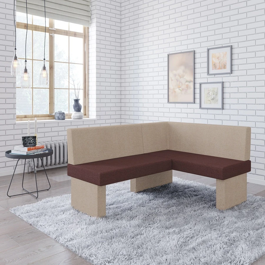 Диван кухон. Ratio 158-120 R beige/coffe - фото 3