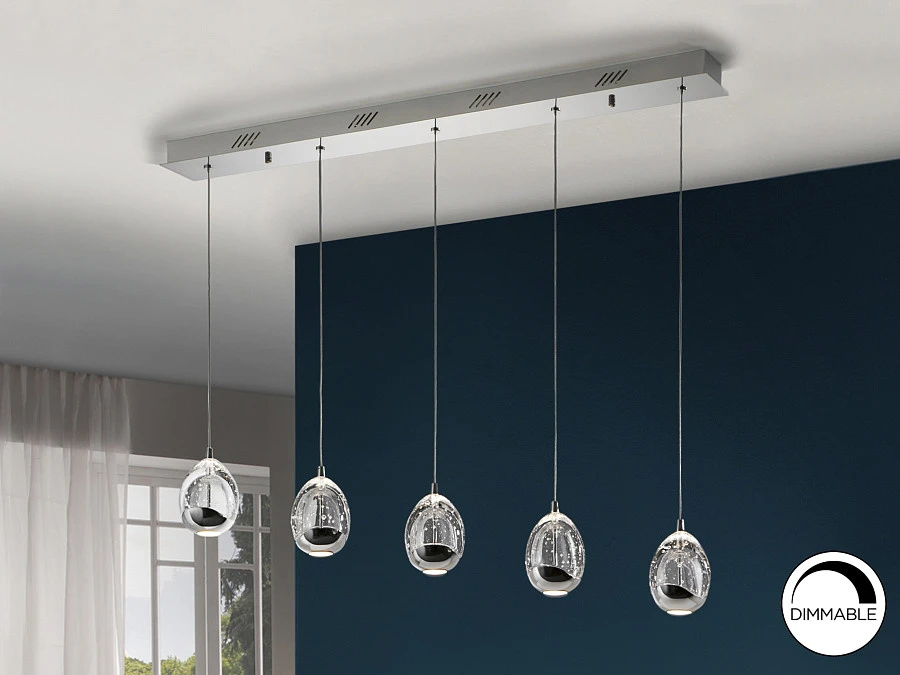 Подвесной светильник Rocio LED 5L хром - фото 4